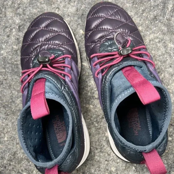 The North Face Thermoball HC Sneaker Shoes Women's 6.5 Dark Purple Navy Magenta - Picture 9 of 14